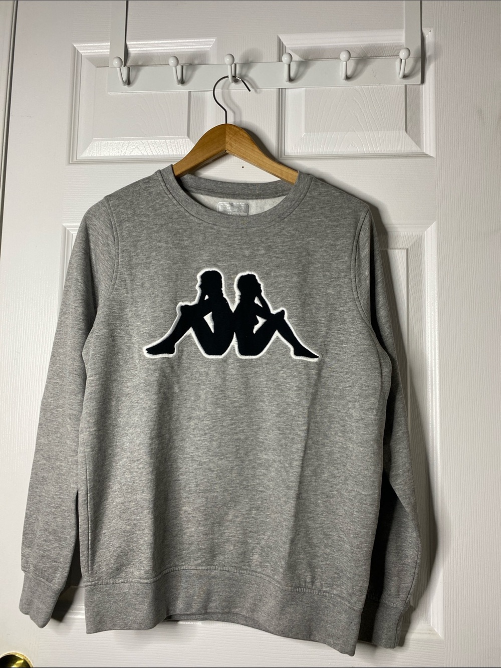 Kappa Gray Crewneck Sweatshirt with Black Logo #10